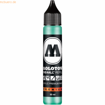 Molotow Nachfülltinte One4All für Permanentmarker 30ml lagoblau pastel von Molotow