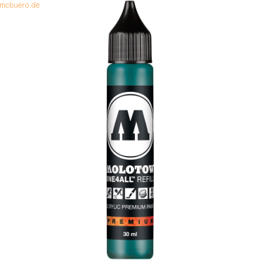 Molotow Nachfülltinte One4All für Permanentmarker 30ml lagunenblau Molotow Nachfülltinte One4All für Permanentmarker 30ml lagunenblau von Molotow