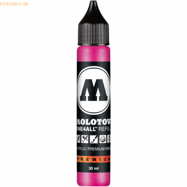 Molotow Nachfülltinte One4All für Permanentmarker 30ml neonpink fluore von Molotow