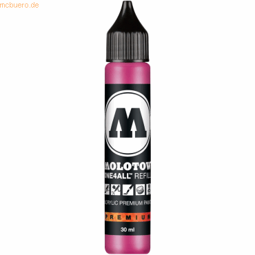 Molotow Nachfülltinte One4All für Permanentmarker 30ml neonpink von Molotow