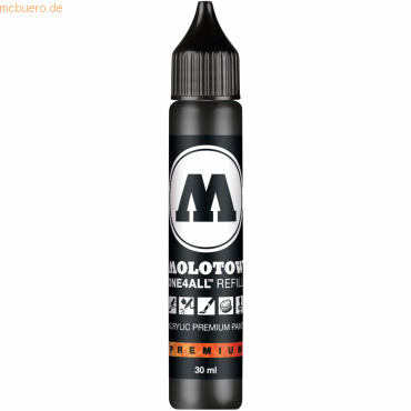 Molotow Nachfülltinte One4All für Permanentmarker 30ml signalschwarz von Molotow