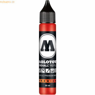 Molotow Nachfülltinte One4All für Permanentmarker 30ml verkehrsrot von Molotow