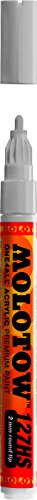 Molotow ONE4ALL Acrylfarben-Marker, 2 mm, grau-blaues Licht, je 1 Stück (127.243) von Molotow