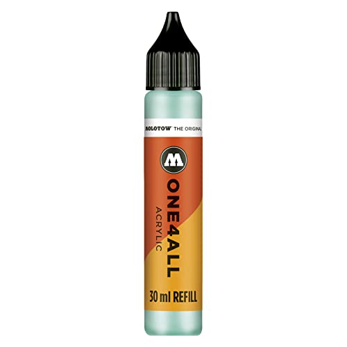 Molotow ONE4ALL Refill Acryl, Farbe 020 lago blau pastell 30 ml, Nachfülltinte für Permanentmarker von Molotow