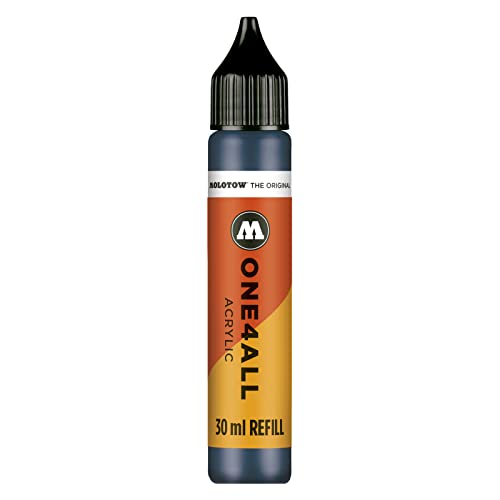 Molotow ONE4ALL Refill Acryl, Farbe 027 petrol 30 ml, Nachfülltinte für Permanentmarker von Molotow