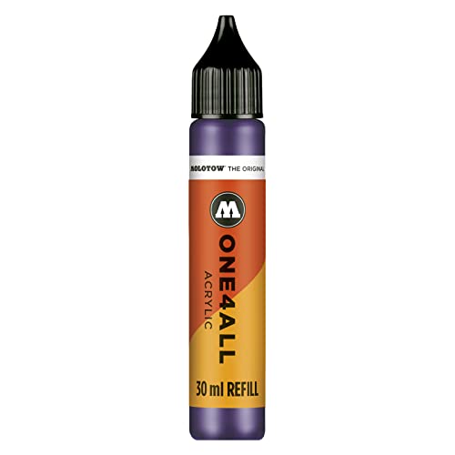 Molotow ONE4ALL Refill Acryl, Farbe 043 violett dunkel 30 ml, Nachfülltinte für Permanentmarker Molotow ONE4ALL Refill Acryl, Farbe 043 violett dunkel 30 ml, Nachfülltinte für Permanentmarker von Molotow