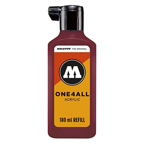 Molotow ONE4ALL Refill Acryl, Farbe 086 burgund rot 180 ml, Nachfülltinte für Permanentmarker Molotow ONE4ALL Refill Acryl, Farbe 086 burgund rot 180 ml, Nachfülltinte für Permanentmarker von Molotow