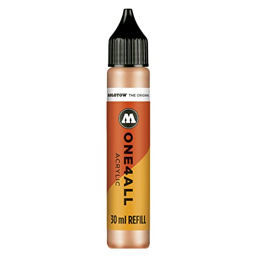 Molotow ONE4ALL Refill Acryl, Farbe 117 pfirsich pastell 30 ml, Nachfülltinte für Permanentmarker von Molotow