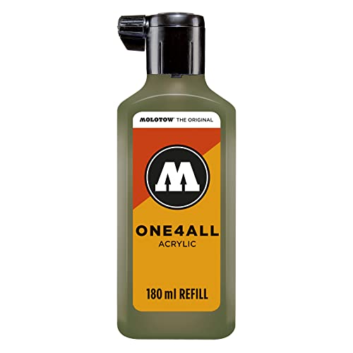 Molotow ONE4ALL Refill Acryl, Farbe 205 amazonas hell 180 ml, Nachfülltinte für Permanentmarker von Molotow