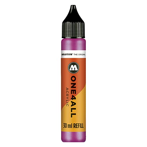 Molotow ONE4ALL Refill Acryl, Farbe 225 metallic pink 30 ml, Nachfülltinte für Permanentmarker von Molotow