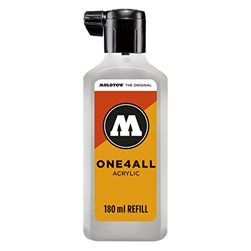 Molotow ONE4ALL Refill Acryl, Farbe 237 grau blau hell 180 ml, Nachfülltinte für Permanentmarker von Molotow