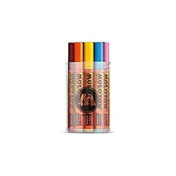 Molotow One4All 227HS Acryl Marker (Main-Kit 1, 4 mm Spitze, hochdeckend und permanent, UV-beständig, für fast alle Untergründe) 12 Stück sortiert von Molotow