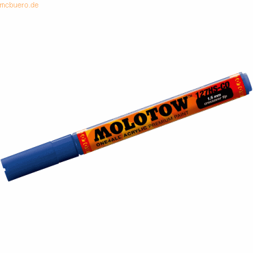 Molotow Permanentmarker One4All 127 HS-CO nachfüllbar 1,5mm echtblau von Molotow