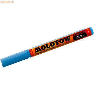 Molotow Permanentmarker One4All 127 HS-CO nachfüllbar 1,5mm schockblau von Molotow
