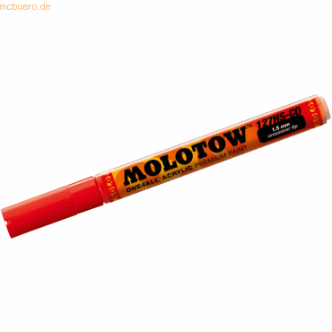 Molotow Permanentmarker One4All 127 HS-CO nachfüllbar 1,5mm verkehrsro von Molotow