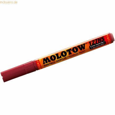 Molotow Permanentmarker One4All 127 HS nachfüllbar 2mm burgundrot von Molotow