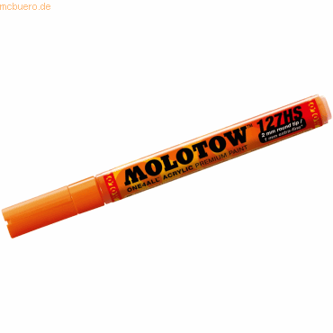 Molotow Permanentmarker One4All 127 HS nachfüllbar 2mm dare orange von Molotow