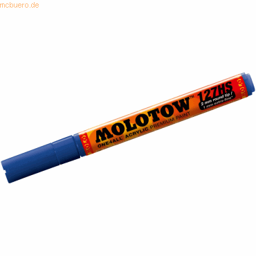 Molotow Permanentmarker One4All 127 HS nachfüllbar 2mm echtblau von Molotow