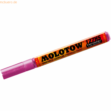 Molotow Permanentmarker One4All 127 HS nachfüllbar 2mm metallic pink von Molotow