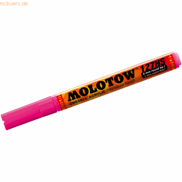 Molotow Permanentmarker One4All 127 HS nachfüllbar 2mm neonpink fluore von Molotow