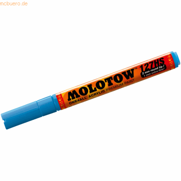 Molotow Permanentmarker One4All 127 HS nachfüllbar 2mm schockblau mitt von Molotow