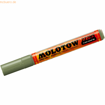 Molotow Permanentmarker One4All 227 HS nachfüllbar 4mm amazonas hell von Molotow