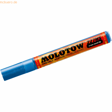 Molotow Permanentmarker One4All 227 HS nachfüllbar 4mm metallic blau von Molotow