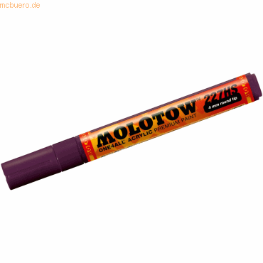 Molotow Permanentmarker One4All 227 HS nachfüllbar 4mm purpurviolett von Molotow