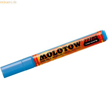Molotow Permanentmarker One4All 227 HS nachfüllbar 4mm schockblau mitt Molotow Permanentmarker One4All 227 HS nachfüllbar 4mm schockblau mitt von Molotow