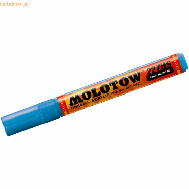 Molotow Permanentmarker One4All 227 HS nachfüllbar 4mm schockblau von Molotow