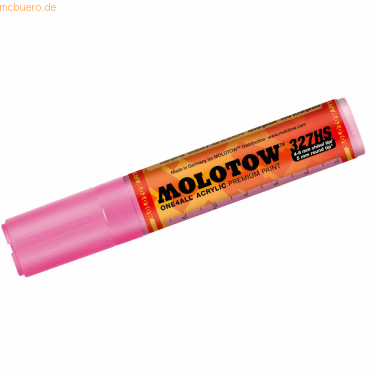 Molotow Permanentmarker One4All 327 HS nachfüllbar 4-8mm neonpink von Molotow