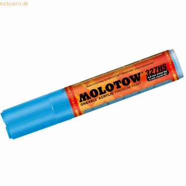 Molotow Permanentmarker One4All 327 HS nachfüllbar 4-8mm schockblau von Molotow