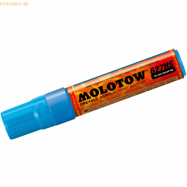 Molotow Permanentmarker One4All 627 HS nachfüllbar 15mm schockblau mit von Molotow