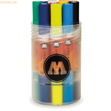 Molotow Permanentmarker One4All Acrylic Twin Basic-Set 1 1,5 und 4mm V von Molotow