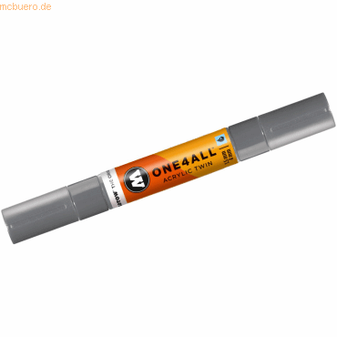 Molotow Permanentmarker One4All Acrylic Twin nachfüllbar 1,5 und 4mm g von Molotow