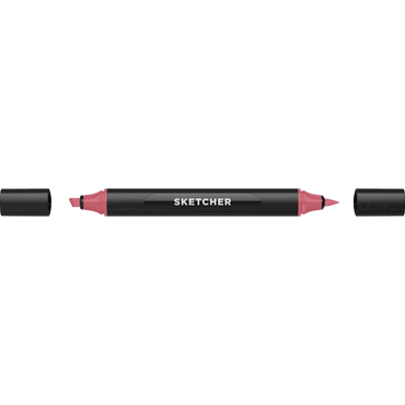 Molotow Twinmarker Sketcher brush+chisel R 110 sangria mittel von Molotow