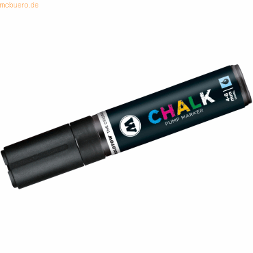Molotow Windowmarker Chalk nachfüllbar 4-8mm schwarz von Molotow