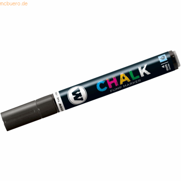 Molotow Windowmarker Pump Marker Chalk nachfüllbar 4mm schwarz von Molotow
