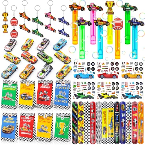 Moltby party Rennautos Mitgebsel Kindergeburtstag Junge-72pcs Mini Auto Rennauto, Rennauto Geschenktüten, Rennauto Slap Armband, Aufkleber, Schlüsselanhänger, Give Aways Gastgeschenke für Jungen Moltby party Rennautos Mitgebsel Kindergeburtstag Junge-72pcs Mini Auto Rennauto, Rennauto Geschenktüten, Rennauto Slap Armband, Aufkleber, Schlüsselanhänger, Give Aways Gastgeschenke für Jungen von Moltby