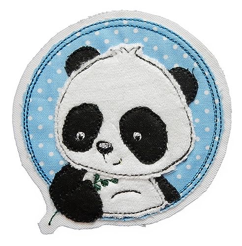 Aufnäher * Patch * Applikation * gestickt * Panda * ca. 10,5 cm * PA-ws_0035S von Momelie