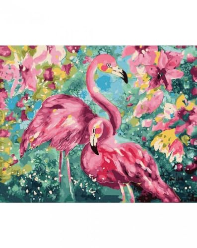 Malen Nach Zahlen mit Rahmen, Flamingo Set in Farben 40x50 - Malset nach Zahlen, Selbstmalerei für Kunstfreunde, Kinder und Erwachsene Malen Nach Zahlen mit Rahmen, Flamingo Set in Farben 40x50 - Malset nach Zahlen, Selbstmalerei für Kunstfreunde, Kinder und Erwachsene von Moments HAFTDIAMENTOWY.PL