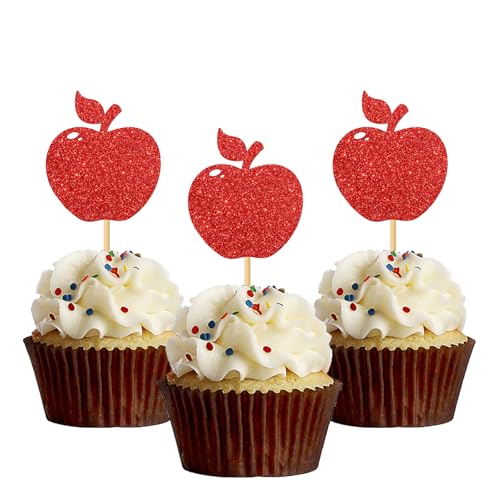 Cupcake-Topper mit Früchten, Apfel – Süßer Apfel, Party-Dekoration, Babyparty, Brautparty, Party-Dekoration, Mädchen, Geburtstagsparty-Dekorationen, Partea Time, Party, Cupcake-Topper, 24 Stück Cupcake-Topper mit Früchten, Apfel – Süßer Apfel, Party-Dekoration, Babyparty, Brautparty, Party-Dekoration, Mädchen, Geburtstagsparty-Dekorationen, Partea Time, Party, Cupcake-Topper, 24 Stück von MonMon & Craft
