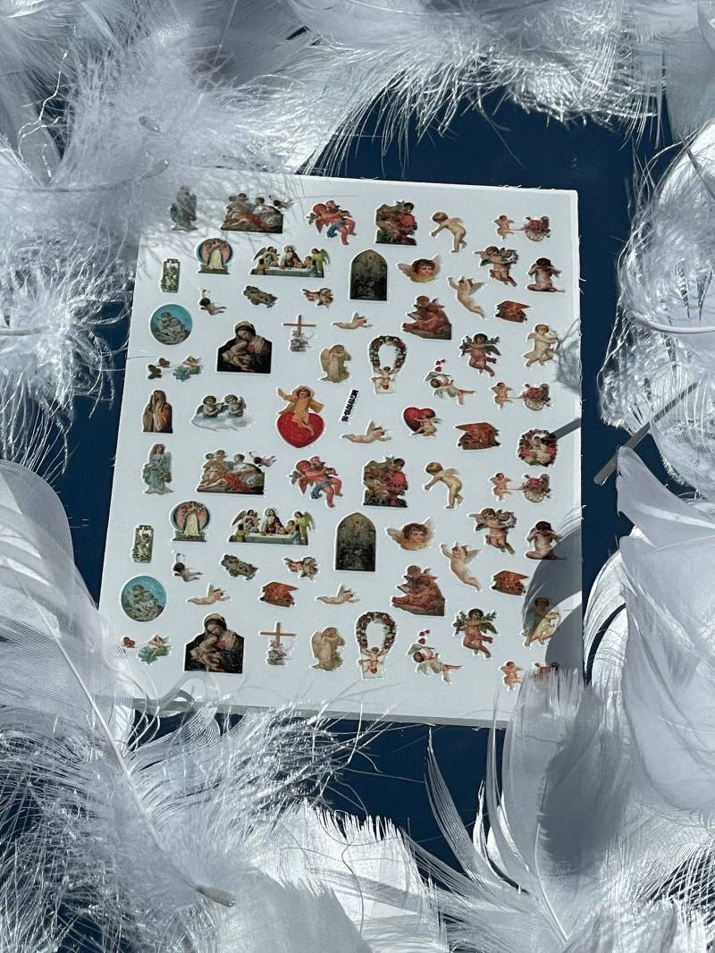 Engel Nagel Sticker, Aufkleber, Baby Amor Nail Art, Aufkleber von MonarchyandCo