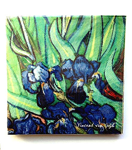 Monarque Van Gogh Papierservietten, gefaltet, 16,5 x 16,5 cm, 20 Stück von Monarque
