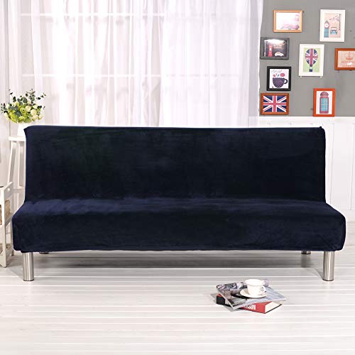 Monba Sofabezug, einfarbig, armlos, Plüschstoff, Schonbezüge für Sitzcouch, Blau Monba Sofabezug, einfarbig, armlos, Plüschstoff, Schonbezüge für Sitzcouch, Blau von Monba