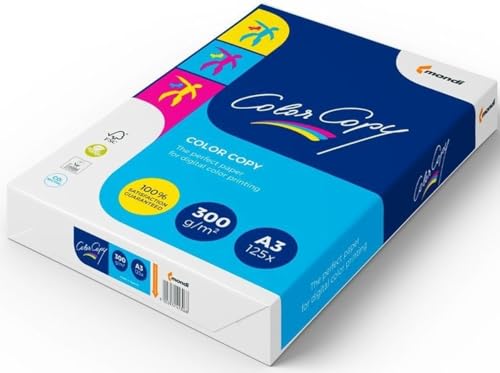 Farblaserpapier Color Copy satiniert A3 300 g/qm weiß VE=125 Blatt Farblaserpapier Color Copy satiniert A3 300 g/qm weiß VE=125 Blatt von Mondi