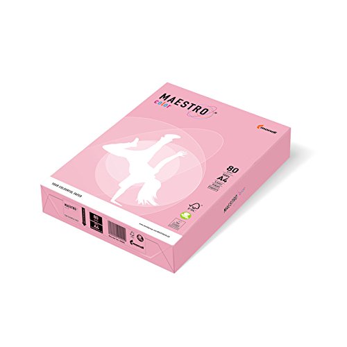 Kopierpapier 80g A4 farbig, Pastellfarben Maestro 500 Blatt, Farbe:rosa von Color Copy