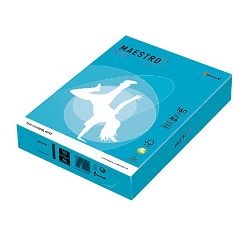 Multifunktions-Papier, A4, 160, holzfrei, ECF, wasserblau Multifunktions-Papier, A4, 160, holzfrei, ECF, wasserblau von Neusiedler Mondi