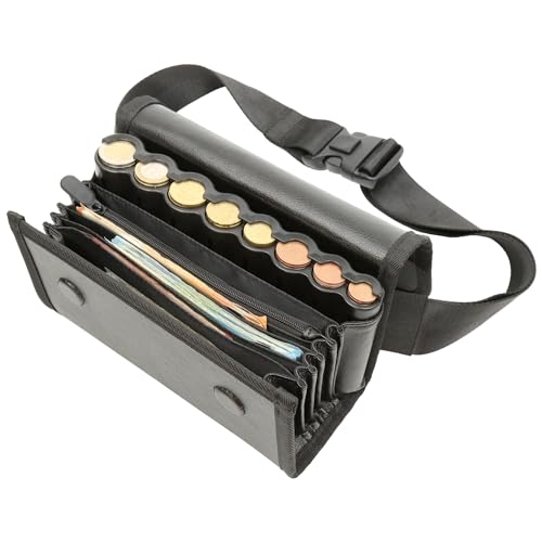 Monepass - Luxus Kellnerbörse/Kellnertashe 100% vegan aus hochbelastbarer Faser mit Abs Schwarz Münzsortierer HD-Magnetverschluss – Garantiert ohne tierisches Leder Monepass - Luxus Kellnerbörse/Kellnertashe 100% vegan aus hochbelastbarer Faser mit Abs Schwarz Münzsortierer HD-Magnetverschluss – Garantiert ohne tierisches Leder von Monepass