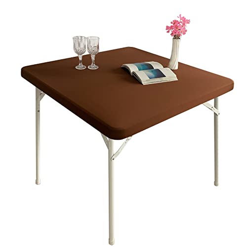 Monibana Cocktail-Tischdecke, Elastan, dehnbar, quadratisch, elastisch, braun, 86,4 x 86,4 cm Monibana Cocktail-Tischdecke, Elastan, dehnbar, quadratisch, elastisch, braun, 86,4 x 86,4 cm von Monibana